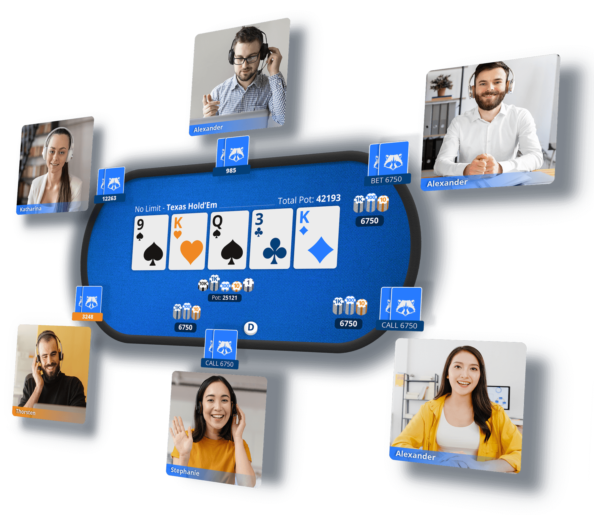 Screenshot of the unmasked.poker APP