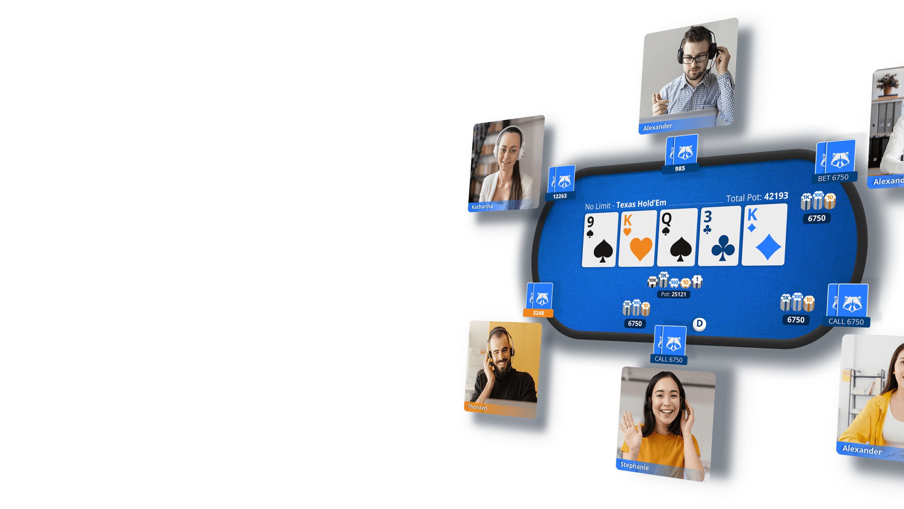 Screenshot of the unmasked.poker APP
